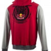 KINI-RB CREST HOODIE RED / GREY