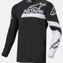 ALPIN. YOUTH RACER CHASER JERSEY-BLACK WHITE